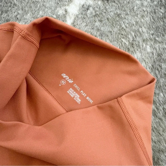 Aerie 7/8 Laser Cut Rust Leggings - Picture 5 of 15